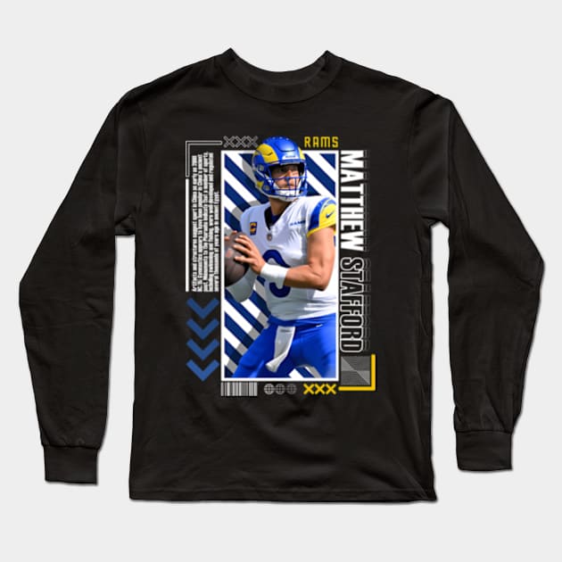 Matthew Stafford Paper Version 10 Long Sleeve T-Shirt by binchudala